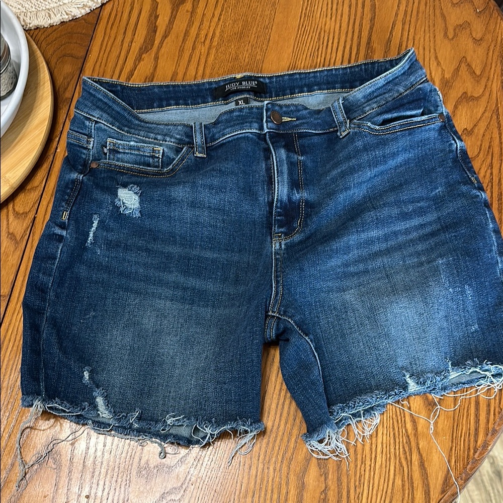 Judy Blue Distressed Denim Shorts